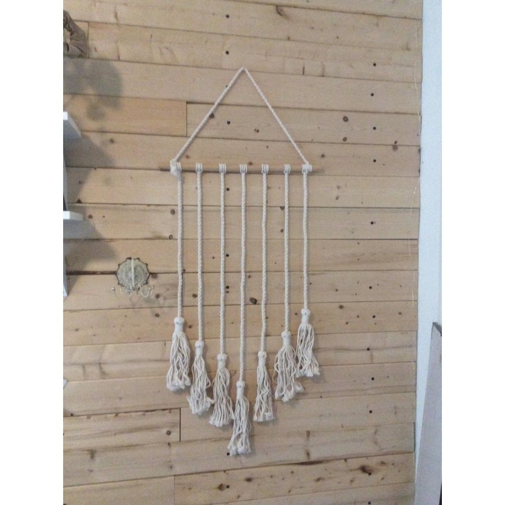 Hanging Photo Display Wall Decor - Handwoven Boho Picture Collage Decor Hanger with 8Wooden Clips & Cotton String Holder Organizer for Bedroom, Living Room โ image 3
