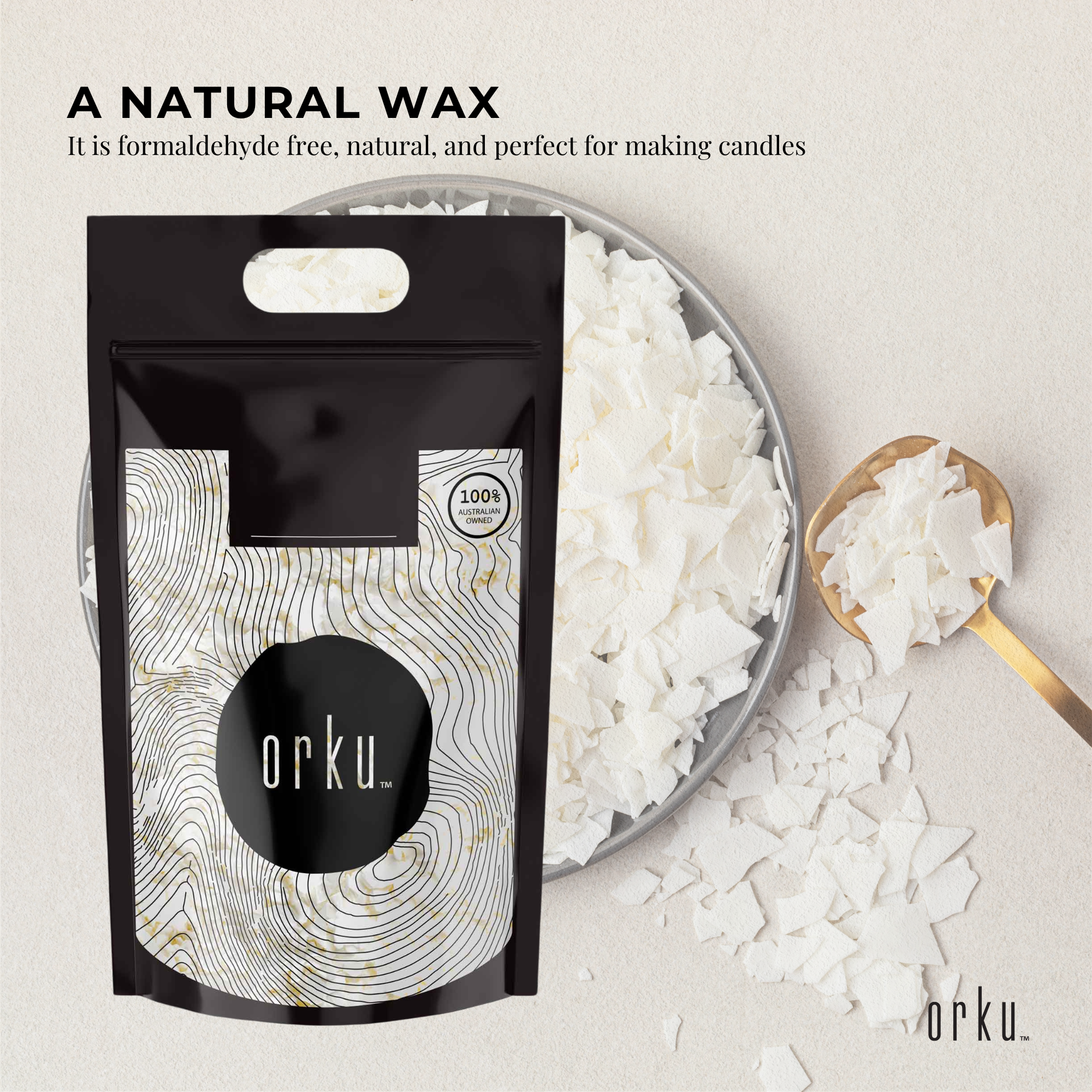 Bulk 10Kg Golden 464 Soy Wax Flakes - 100% Pure Natural DIY Candle Melts Chips β image 4