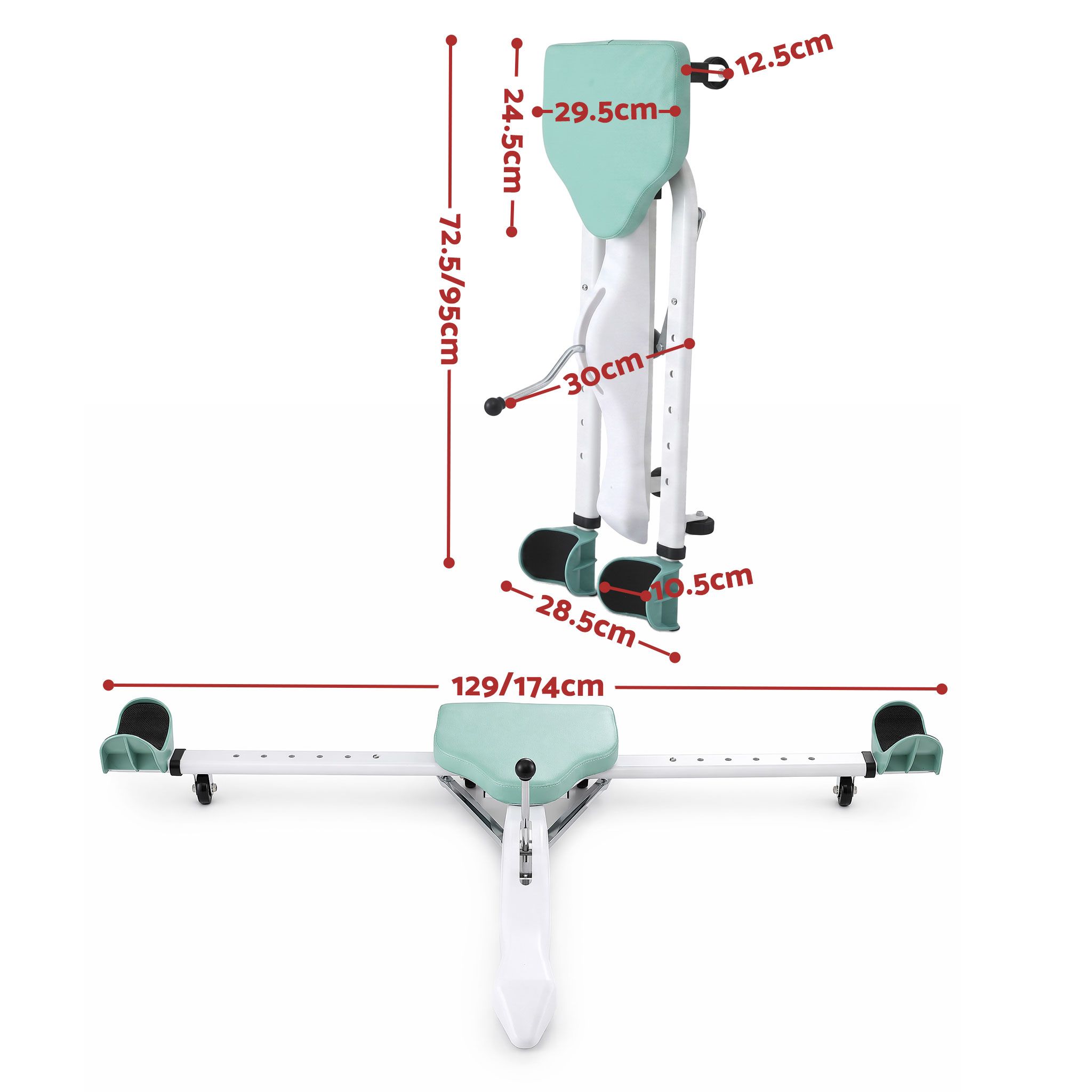 Everfit Leg Stretcher Machine Foldable 180 degree Adjustable Split Machine Green — image 2