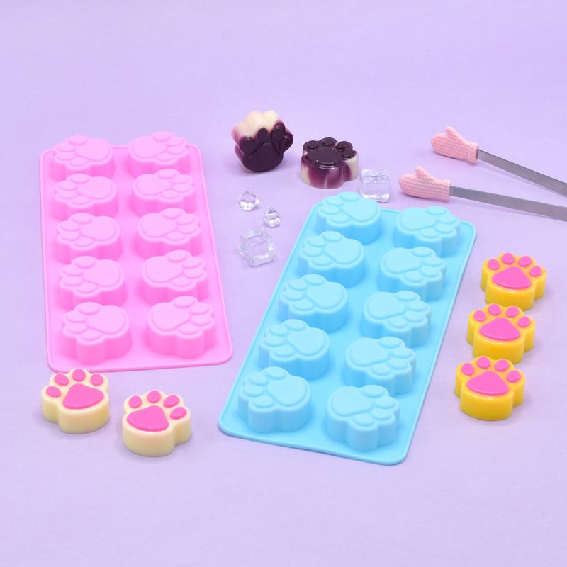 2 Pcs Silicone Molds Cat Paw,Non-Stick Food Grade Silicone Molds Silicone Treat Molds,Paw Mold Silicone Molds Baking Mold â image 5