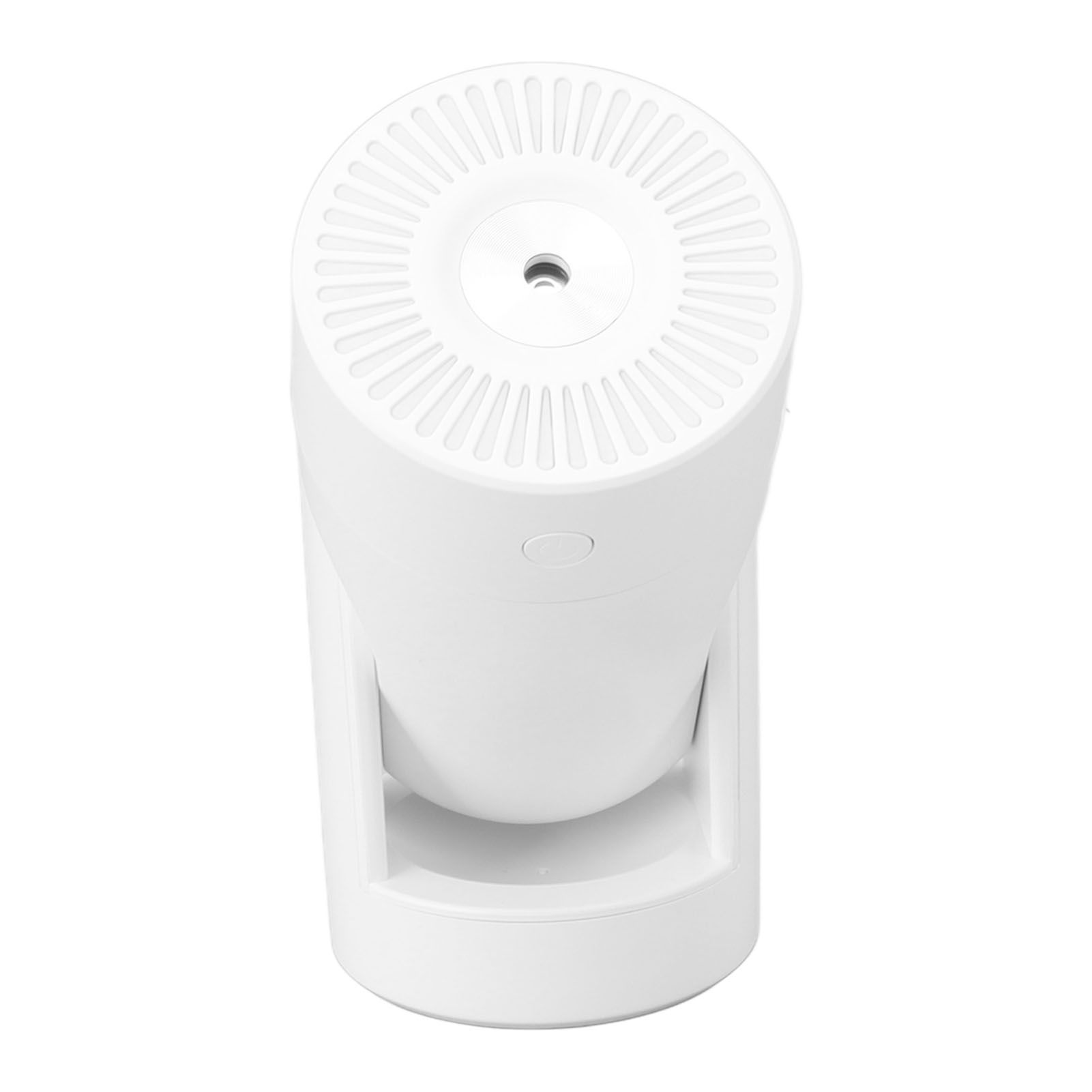 Portable Mini Humidifier USB Automatic Rotating Super Quiet Small Desktop Cool Mist Humidifier for Bedroom Office Car Travel White — image 2