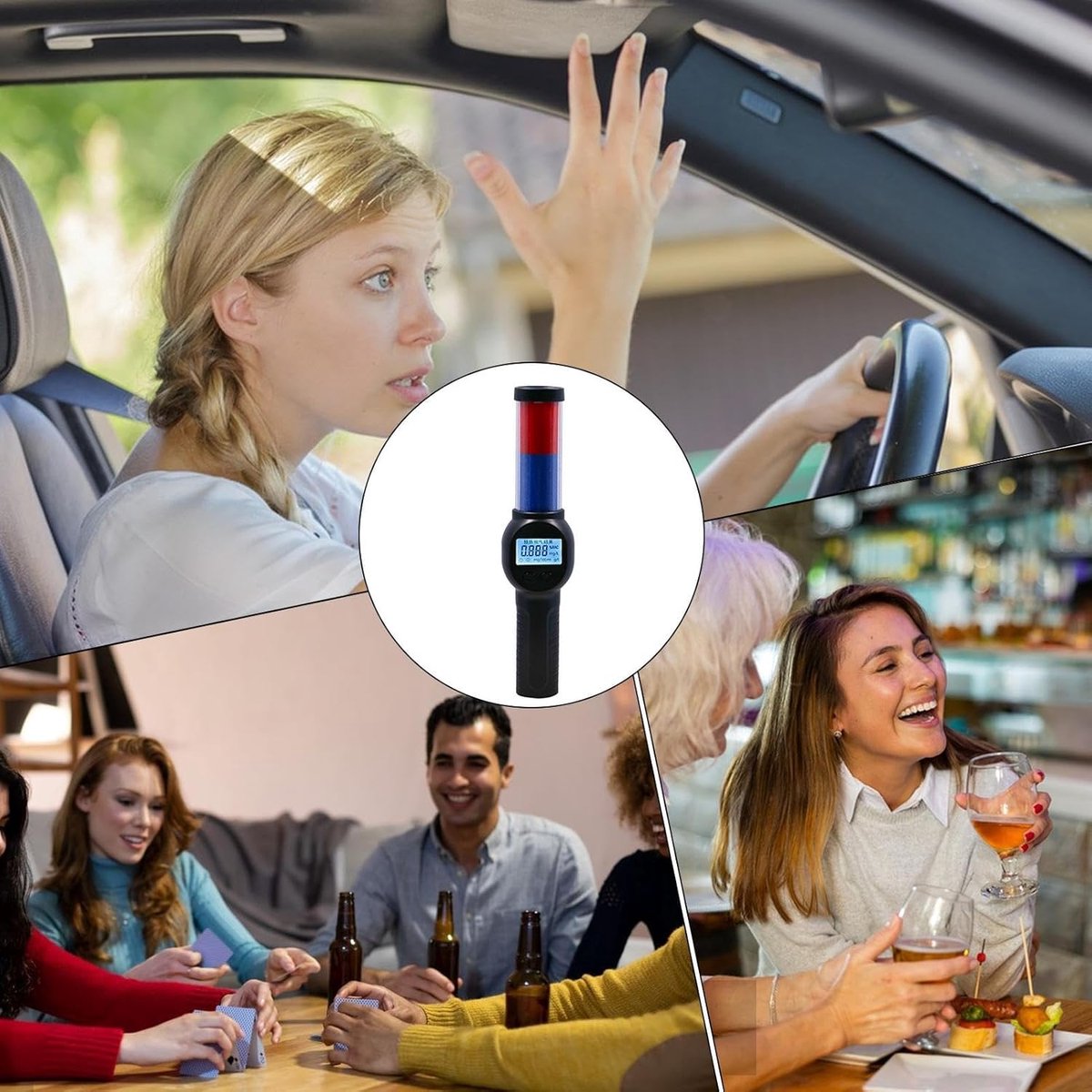 Digital Alcohol Meter - Breathalyzer with English Voice Announcement - Portable Breathalyzer - Contactless Breathalyzer - Safe and Hygienic - Suitable for โ image 5