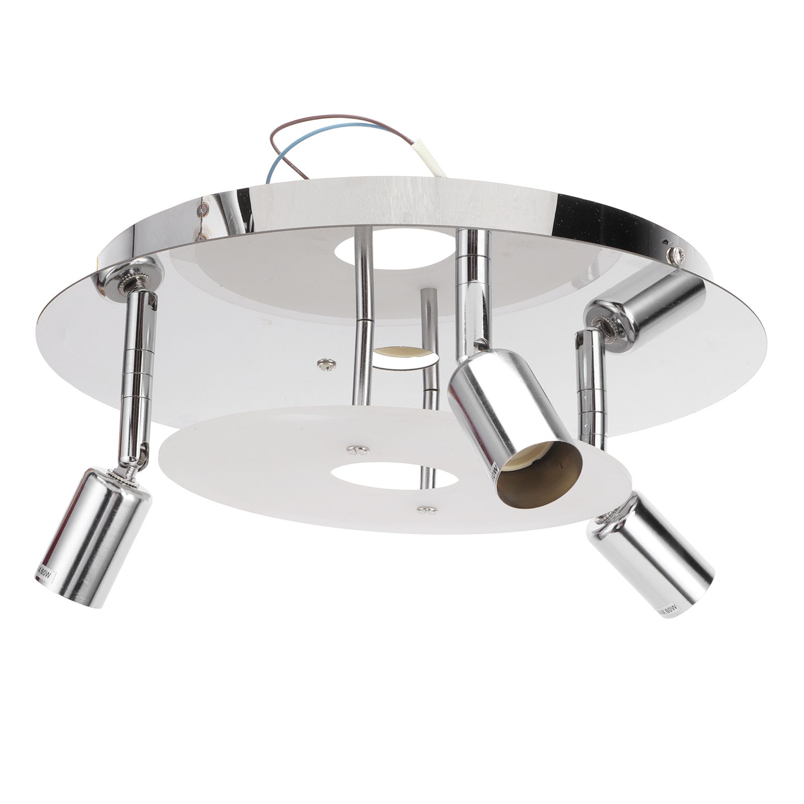 GU10 Household Ceiling Lamp 3 Heads Round Ceiling Lamp Modern Ceiling Light for Bedroom Living Room 85‑265V — image 2