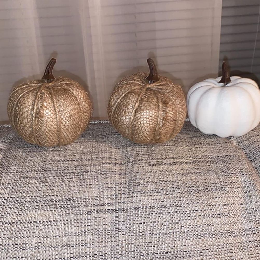 Artificial Pumpkins Harvest Fake Pumpkin Models for Fall Thanksgiving Halloween Decoration — image 3