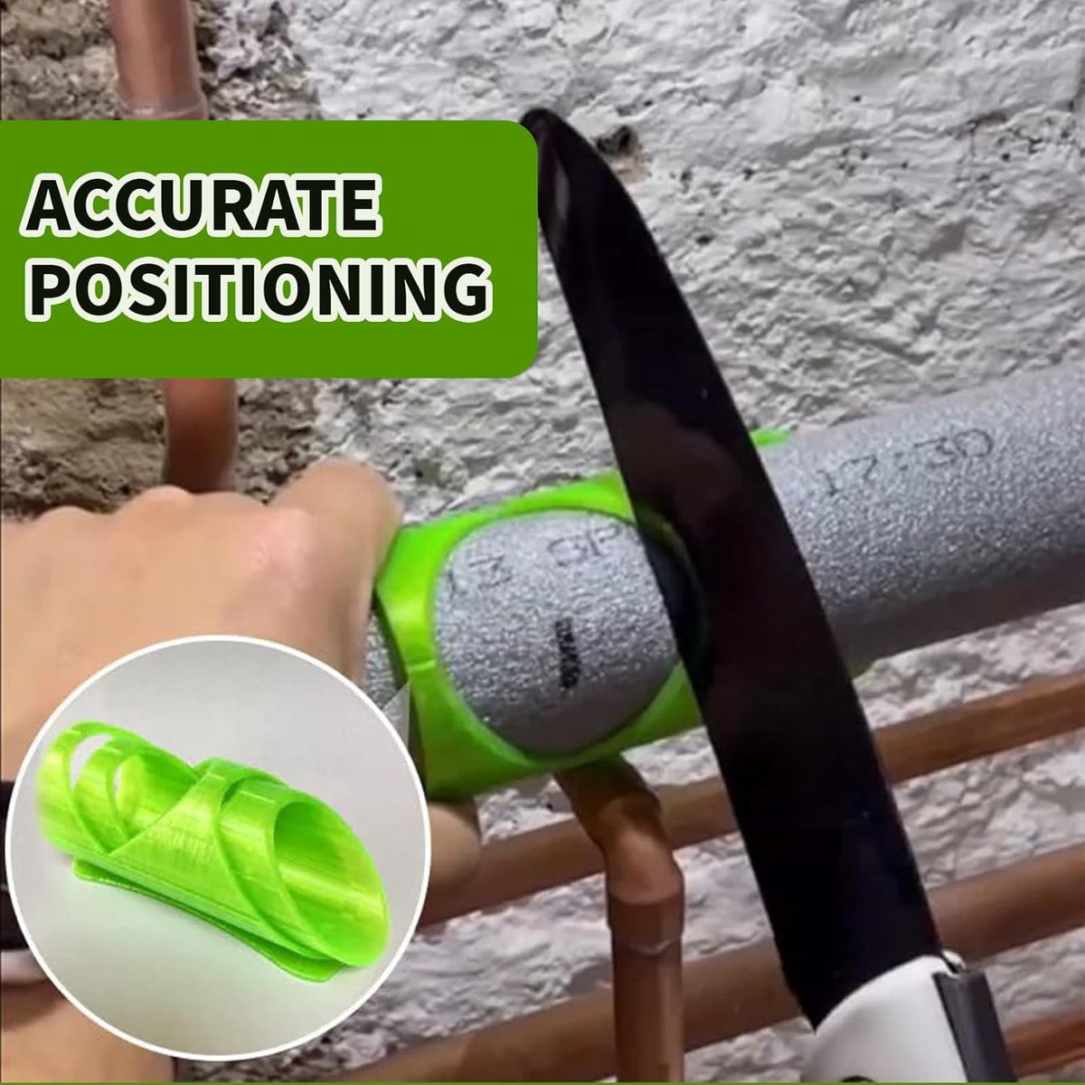 Foam Cutter - 3-piece - Styrofoam Cutters - Foam Cutter - for handmade foam - Precise Cuts Pipe Insulation Jacket - Styrofoam Shapes - Pipe Insulation Foam — image 4