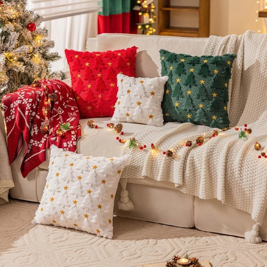 Christmas Pillowcase Set - Set of 2 - Winter Christmas Themed Cushion Covers - Christmas Decorations - Soft Christmas Cushions, Christmas Covers - 45 x 45 cm โ image 5