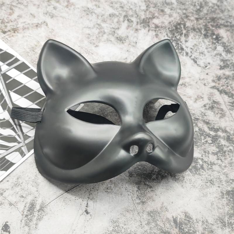 4 pcs Cat Mask Animal Masquerade Ball Cat Masks Halloween Cosplay Costume Mask Party Masks Props Cat Mas — image 2