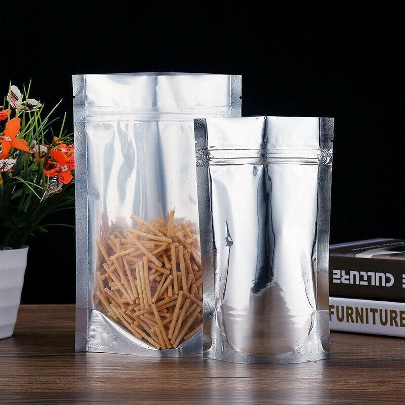 Clear Aluminum Foil Mylar Stand Up Retail Bags Zip Lock Pouches Pouch Packaging - 15*22+4CM-50PCS โ image 5
