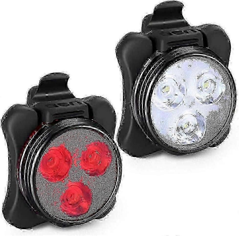 USB Rechargeable Bike Light Set - Front & Rear, 4 Modes โ image 4