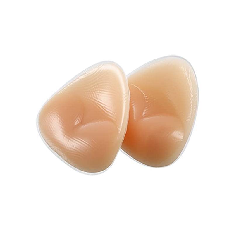 Triangle Push-Up Silicone Bra Inserts Breasts Pad Bikini Bra Cleavage Enhancers - Beige-Big — image 6