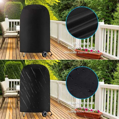 Grill cover, round grill cover, grill cover tarpaulin, grill cover tarpaulin waterproof anti-UV protection (70 × 70 cm) — image 5