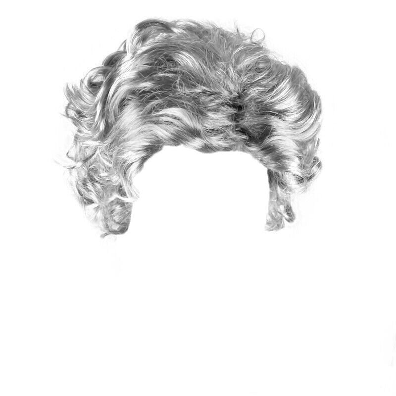 Grandmother Wig Grey Silver Curls Grandma Granny Old Lady Woman Costume Party — image 2