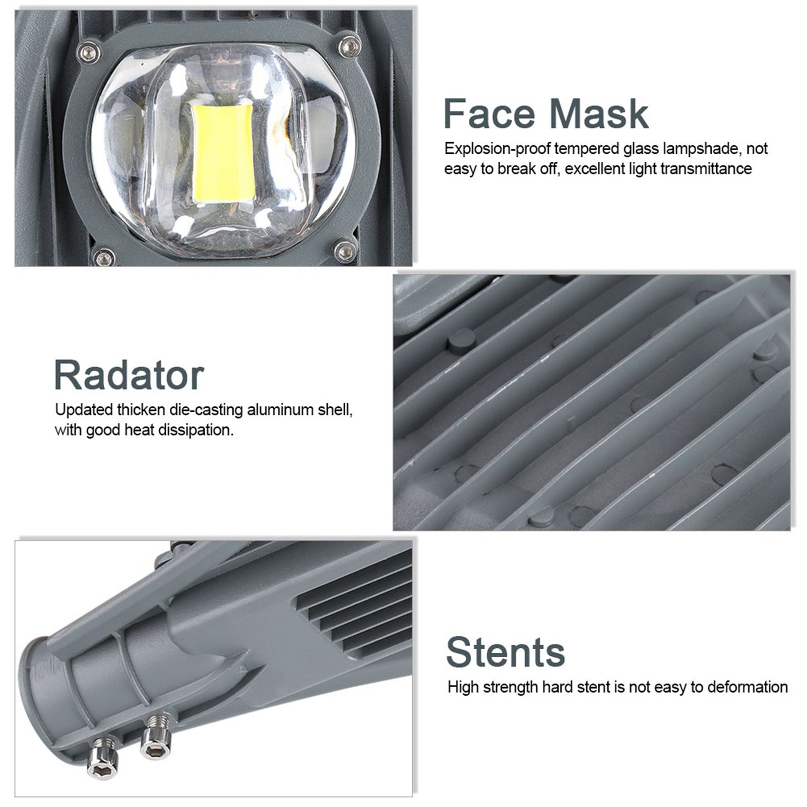 LED Road Street Flood Light Lamp for Outdoor Garden Yard Lamp Lighting 85-265V (30W Cool White) — image 5