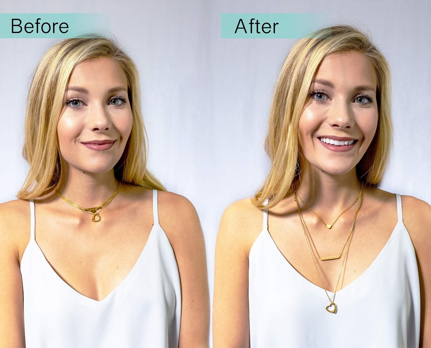 18k Gold Plated Necklace Extenders Delicate Necklace Extender Chain Set for Women 3 Piece Set, Extensions 2", 4", 6" Inches Hypoallergenic in Gold, Rose Gold — image 3