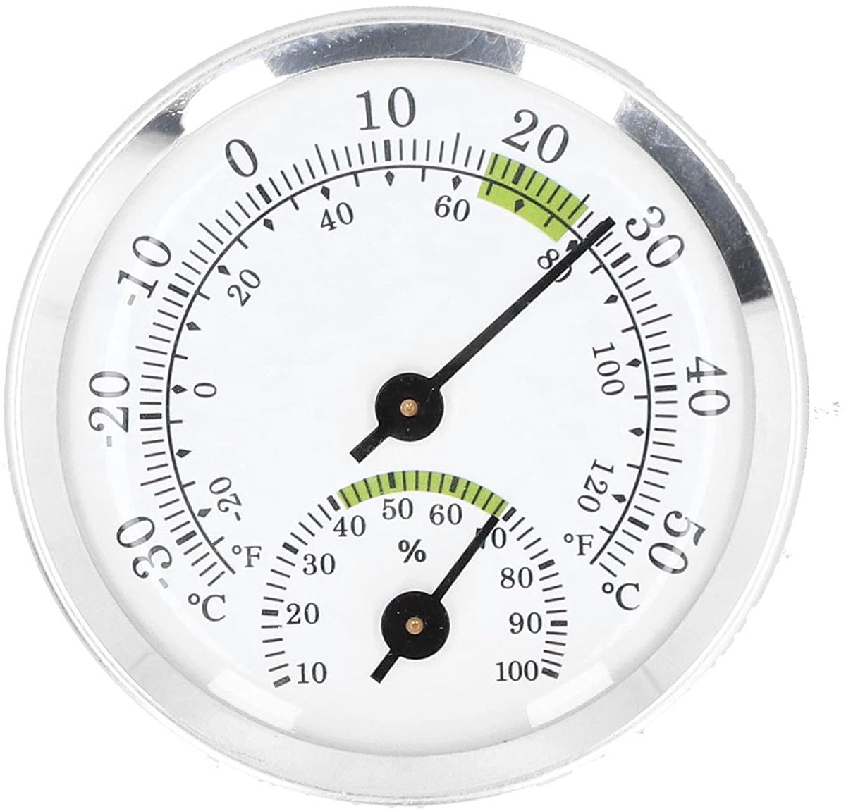 Dial Thermometer-Hygrometer Mini -30~50℃ - For Refrigerator & Cigar Box