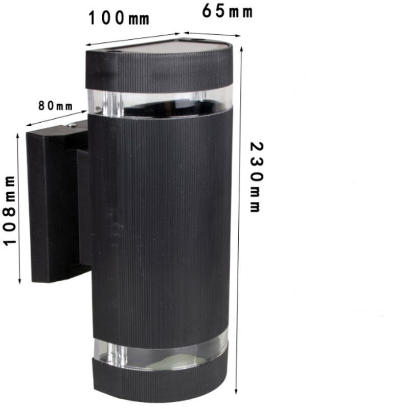 Outdoor Wall Light, up to 35W GU10, IP65 Waterproof Garden Light for Patio, Deck, Garden, Hallway, Balcony, Porch — image 4
