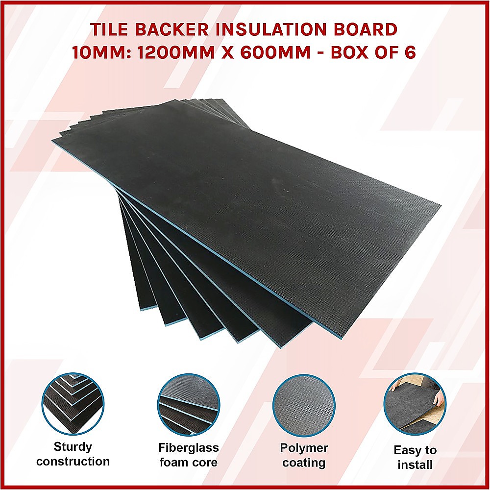 Tile Backer Insulation Board 10MM: 1200mm x 600mm - Box of 6 — image 3