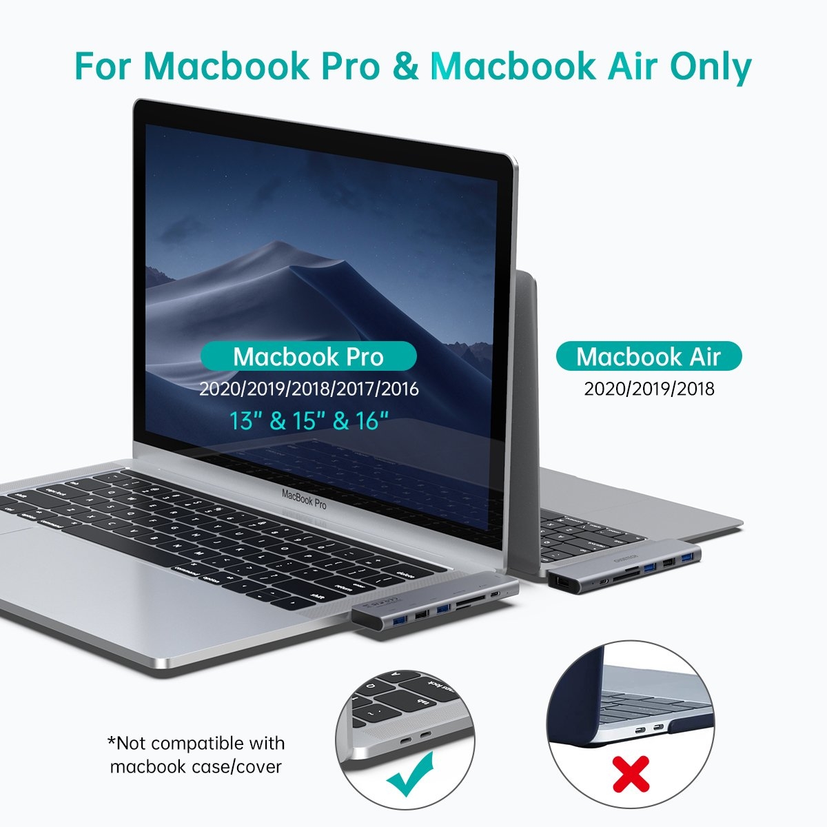 CHOETECH HUB-M23 7-in-1 MacBook Pro USB Adapter โ image 5