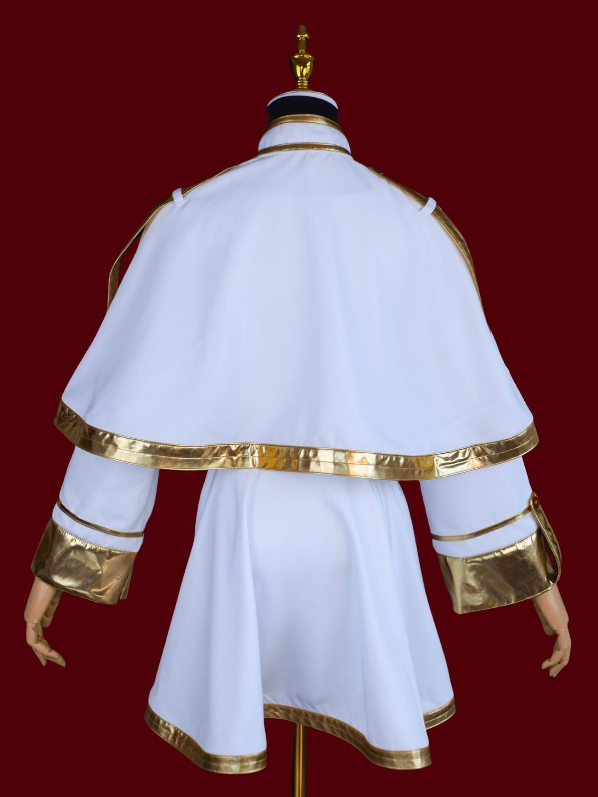 Frieren Cosplay Costume with Wig Polyester Fulilian complete set + wig L Size: L; Height (cm): 165-170; Weight (kg): 55-60; Bust (cm): 90-94; Waist (cm) โ image 3