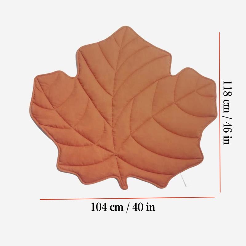 Leaf-Shaped Multi-Functional Pet Mat – Plush, Thick, and All-Season Comfort for Your Cat or Dog, Crate Cushion, Sofa Protector, or Cozy — image 2