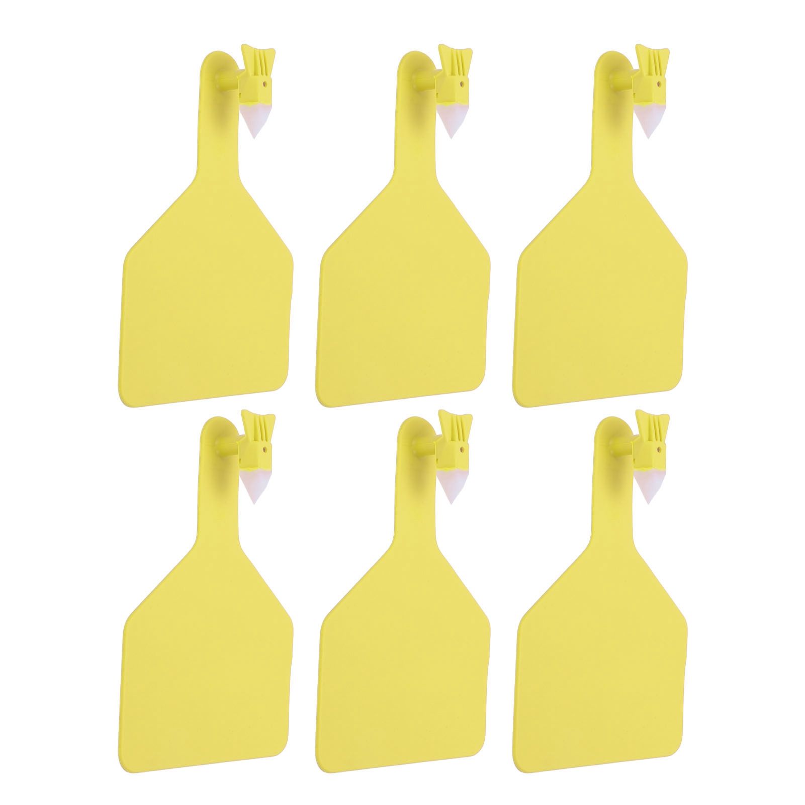 100pcs Blank Livestock Ear Tag Thickened TPU Reusable Animal Ear Label for Dairy Cattle Beef Cattle Yaks Horses Camels Yellow — image 5