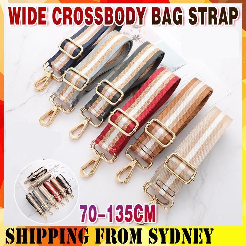 New Crossbody Bag Handbag Belt Satchel Wide Adjustable Canvas Shoulder Strap - Red โ image 6