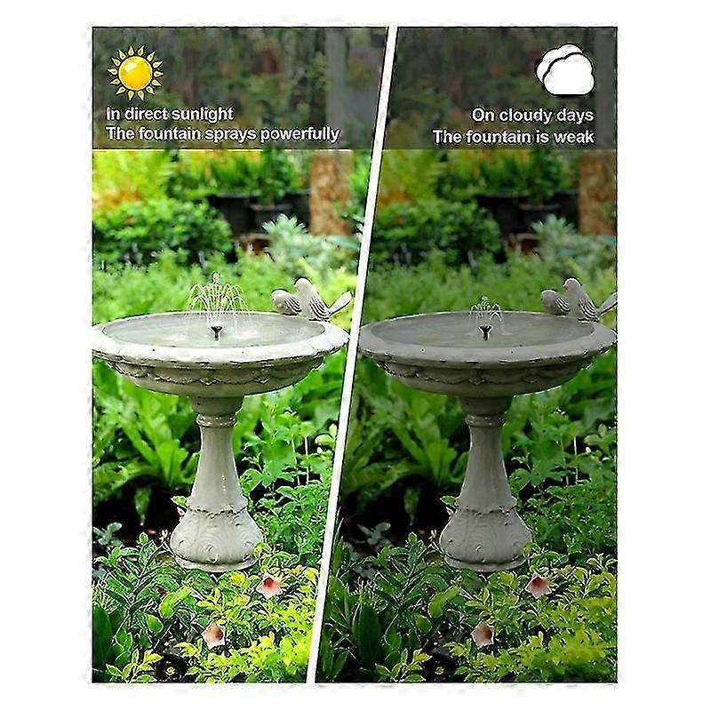 Solar Bird Bath Fountain Pump with Tubing Outdoor Water Pump — image 5