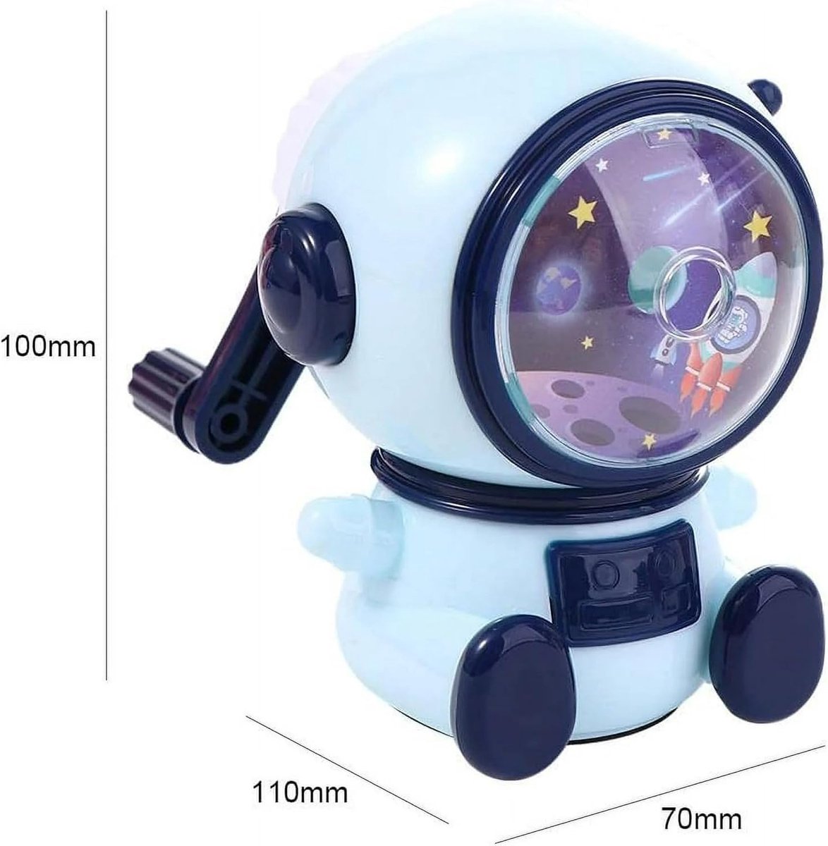 Manual pencil sharpener - Cute child-style stationery with a space theme - durable - easy to use - suitable for school, office, and home — image 4
