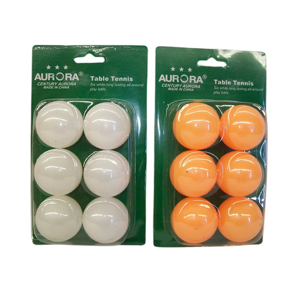 6x Table tennis balls 6 balls on card (36balls) - White — image 3