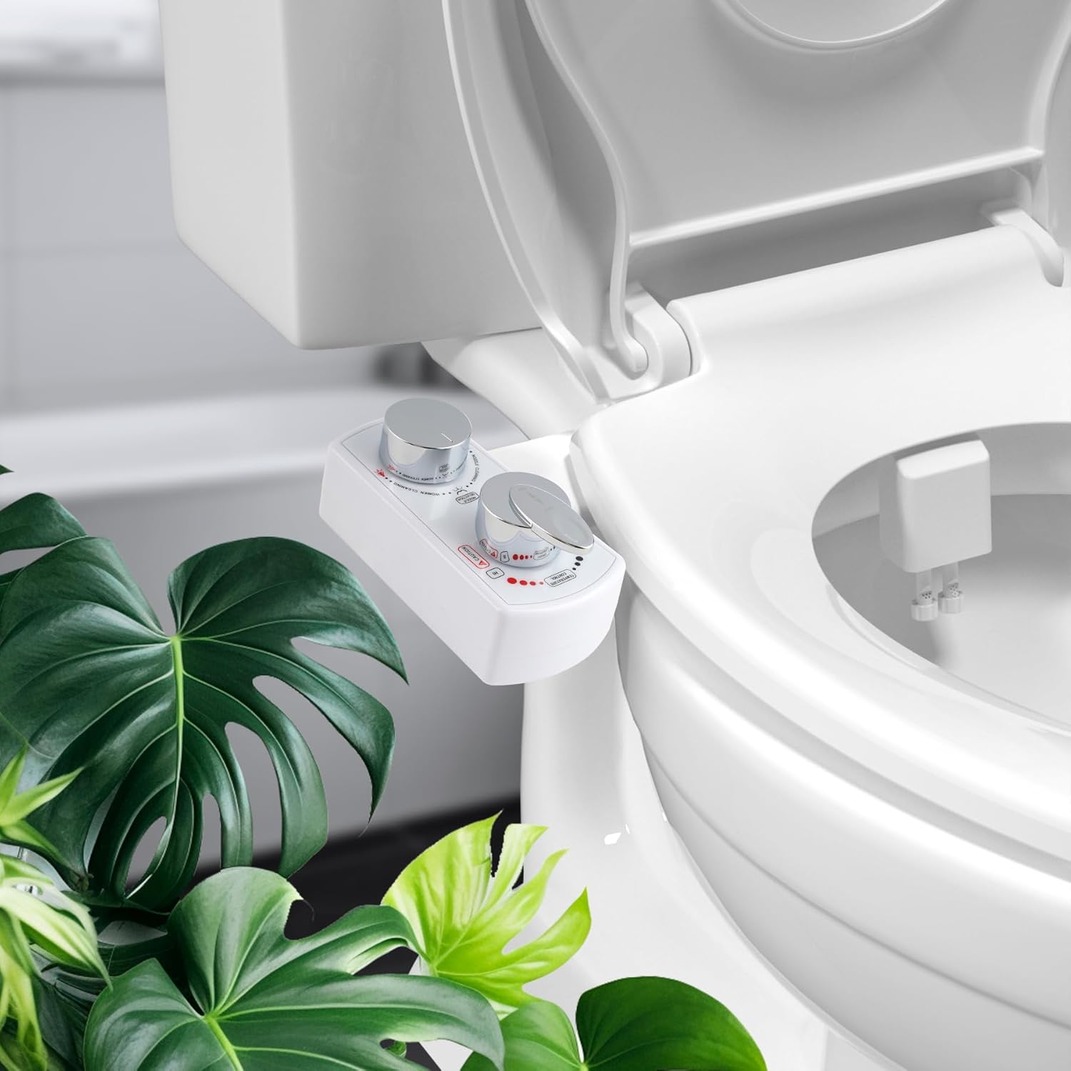 Bidet Attachment for Toilet with 2 PCS Universal Toilet Seat Bolts Kit — image 6