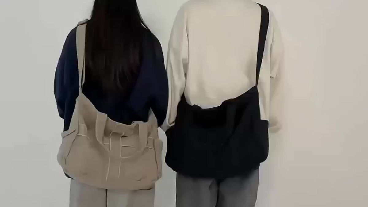 Unisex Bag Cross-Body Bag Shoulder Bag Tote Bag Large Capacity Bag Student Bag - Green - Size 38-14.5-32 โ image 4