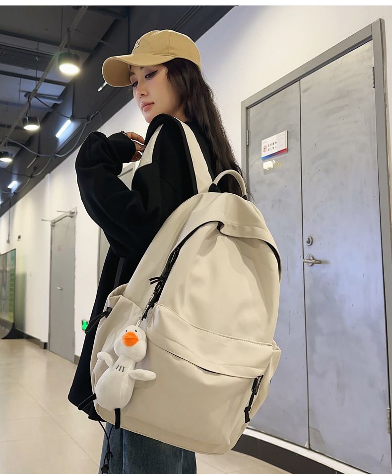 School Backpack for Girls,Waterproof High School Bookbag Cute Backpack for Teens Boys Simple School Bag College Backpack — image 4