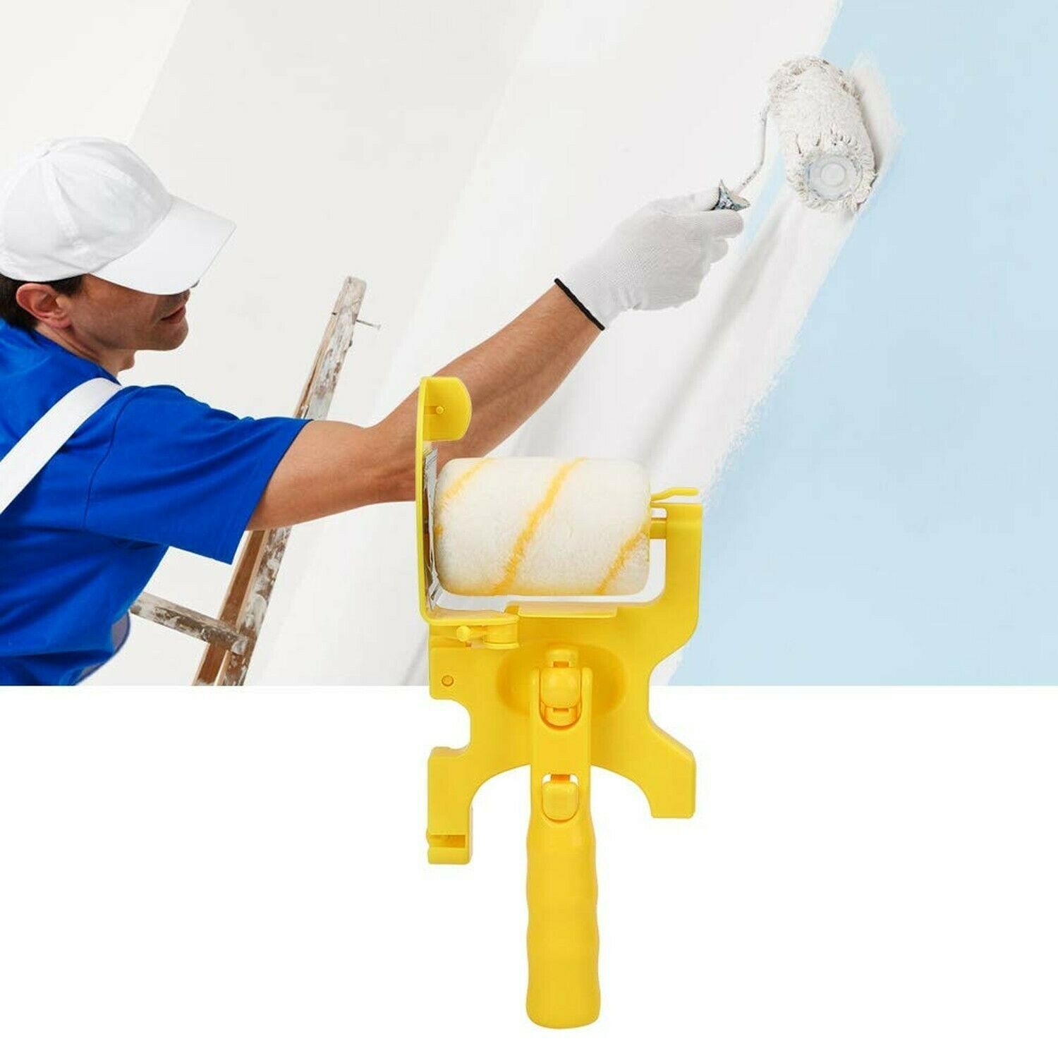 Paint Edger Roller Brush, Paint Roller Brush Corner Paint Roller Replacement for Painting Room Wall Ceiling