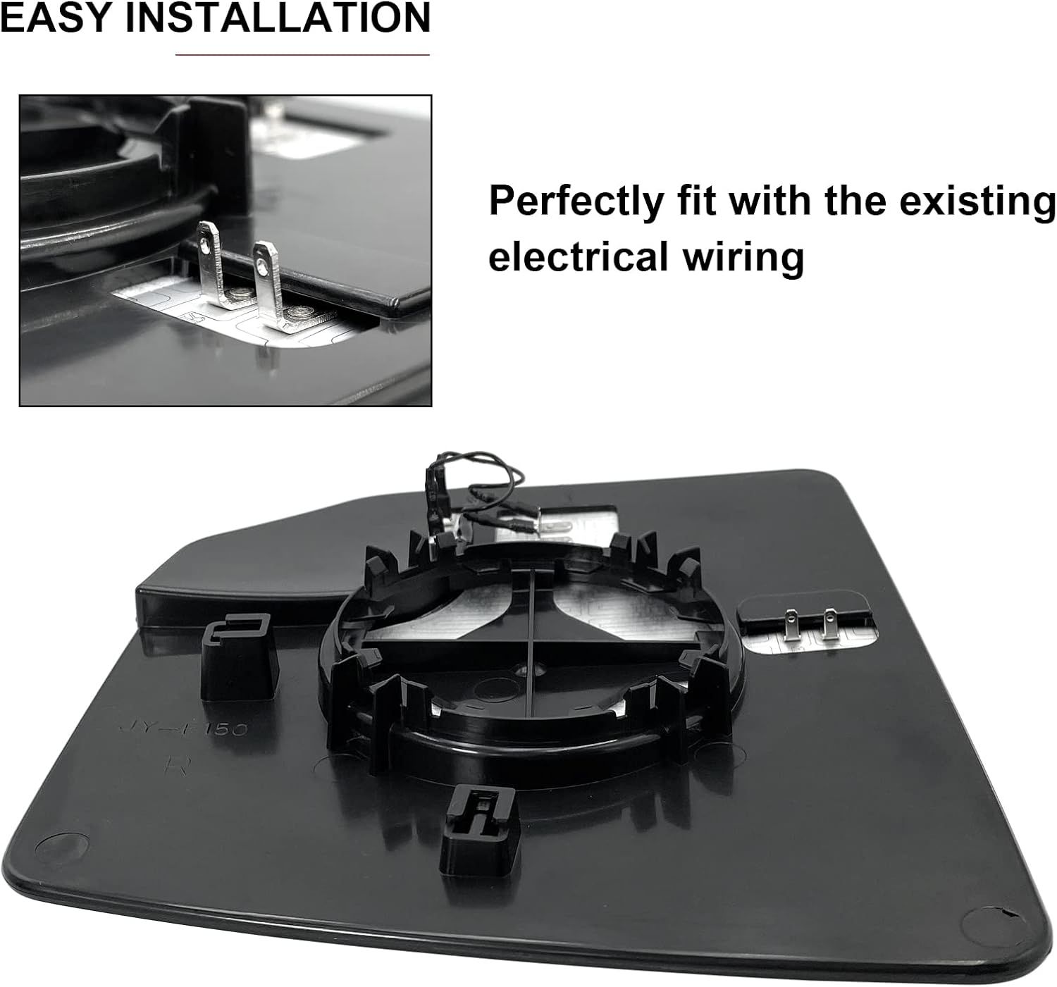 Ford F150 Right Side Heated Blind Spot Mirror - Convex Glass with Rear Holder FL3Z17K707A Passenger Side (Right) โ image 4