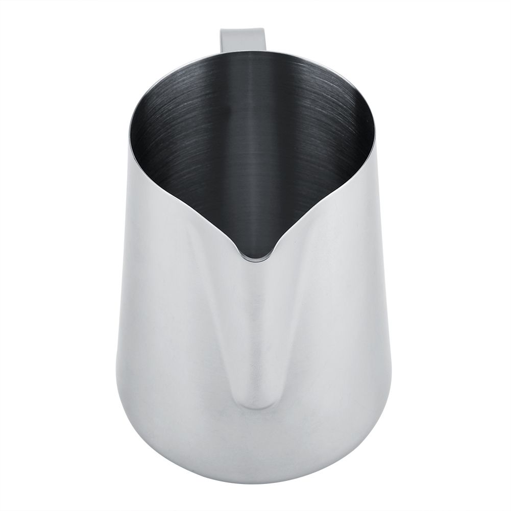 600ml Stainless Steel Measuring Cup Mug Milk Frothing Pitcher Jug for Latte Coffee Art — image 4