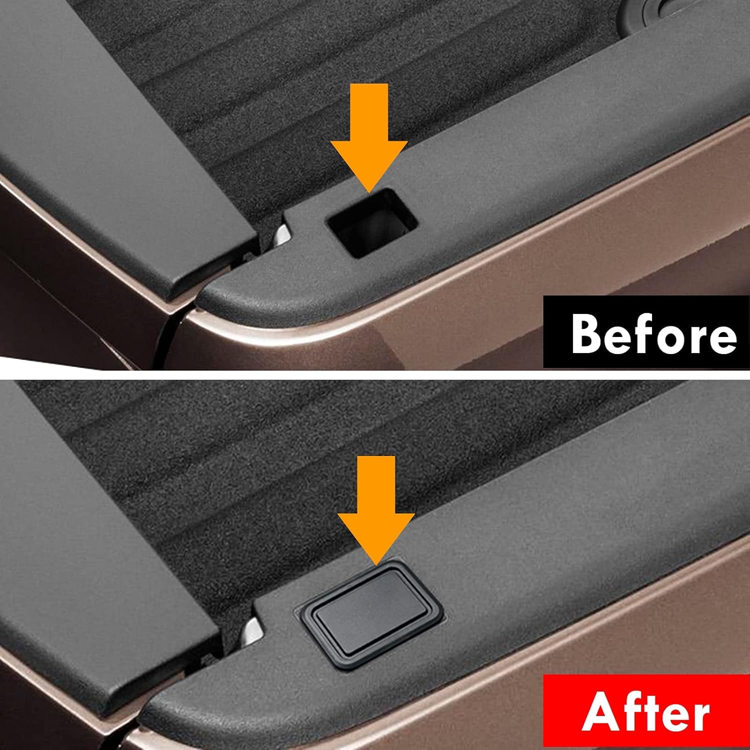 Ram 1500 Stake Pocket Covers, Rear Truck Bed Rail Stake Pocket Cover Compatible with Dodge Ram 2019-2024 2025 2026(Set of 2) — image 6