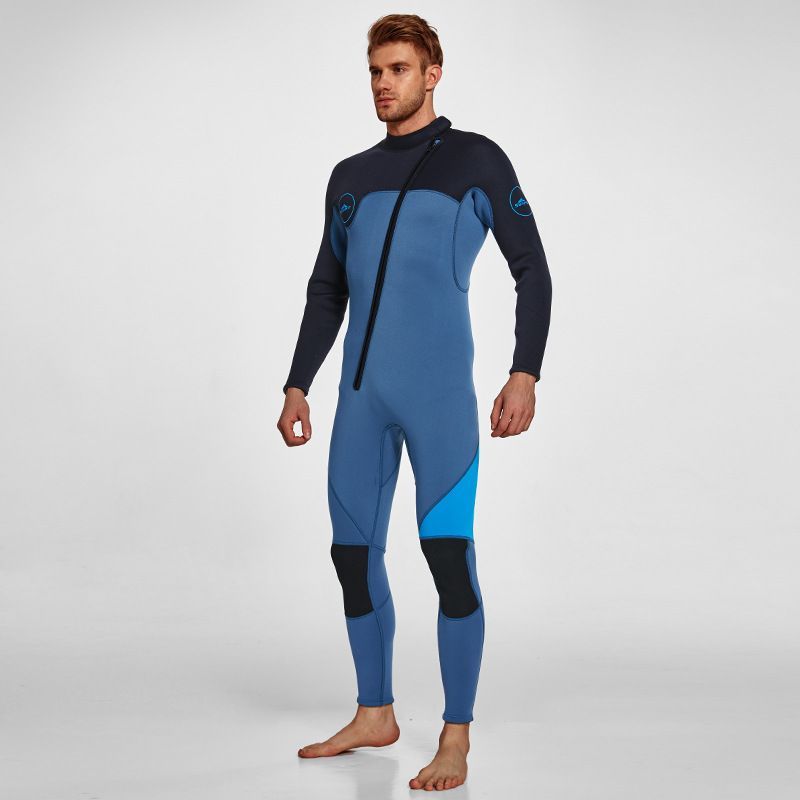 3MM Men's Full Wetsuit – 4-Way Stretch, UPF 50+, Thermal & Scratch Resistant for Diving & Surfing - Gray - Size XL — image 2