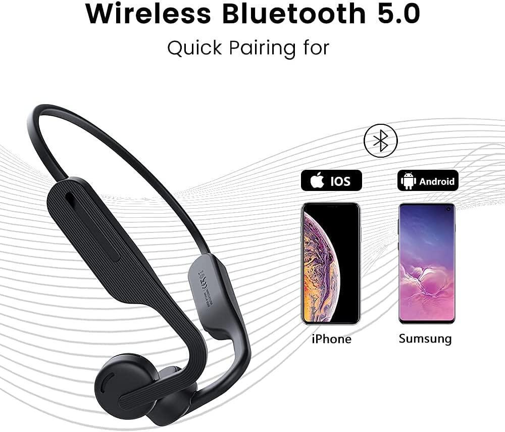 Air Open Ear Bone Conduction Headphones Wireless Bluetooth 5.0 with Mic — image 3