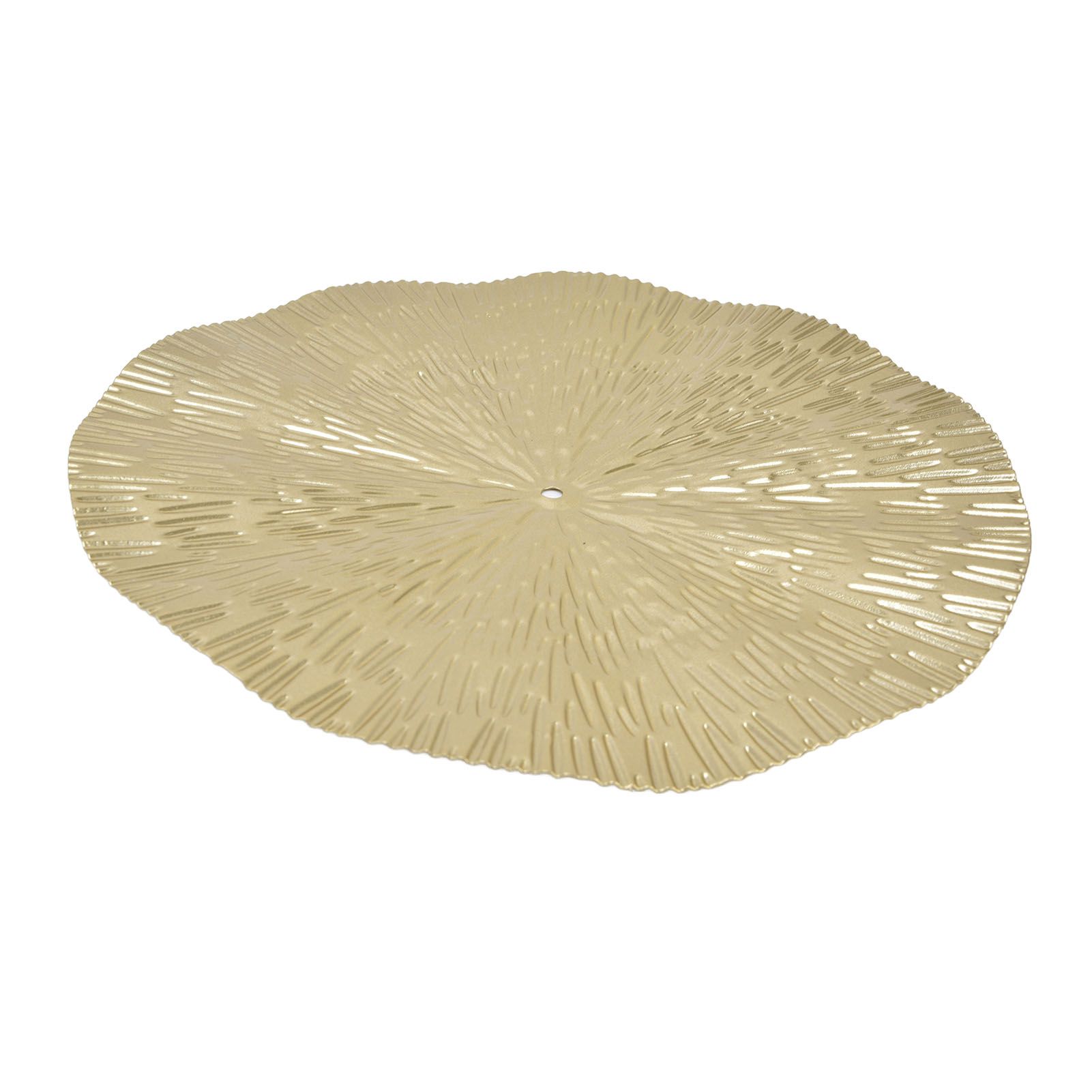 Round Wall Art Decor Elegant Style Iron Material 24.5cm/9.6in Delicate Texture Appearance Golden Irregular Circle โ image 3