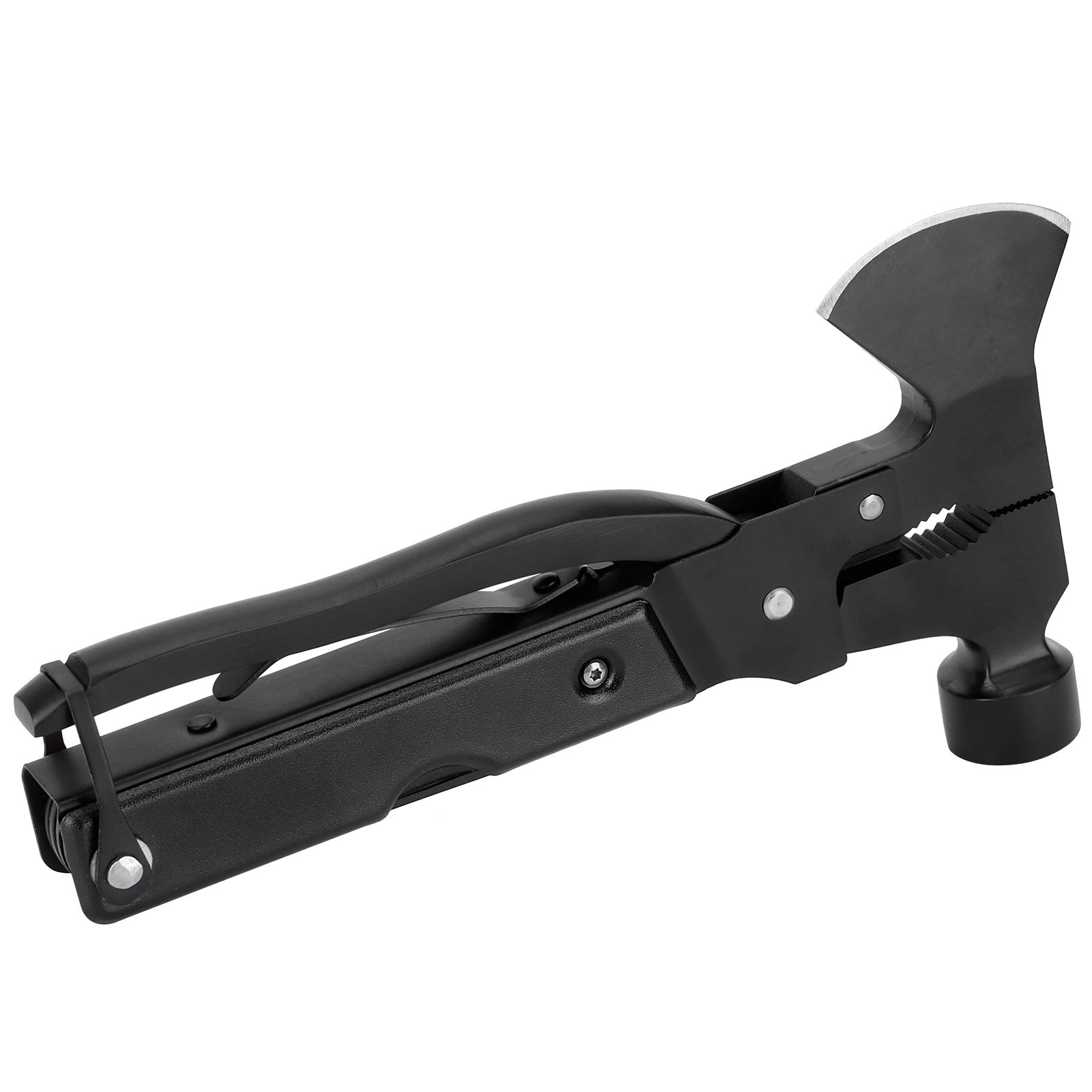 15In1 Axe Hammer MultiFunctional Camping Survival Screwdrivers Pliers Bottle Opener(Black ) โ image 5