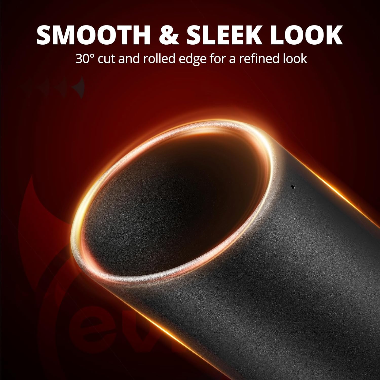 5" to 6" Diesel Exhaust Tip for Trucks, Universal Bolt-On, Black Powder Coated Stainless Steel, 15" Length — image 5