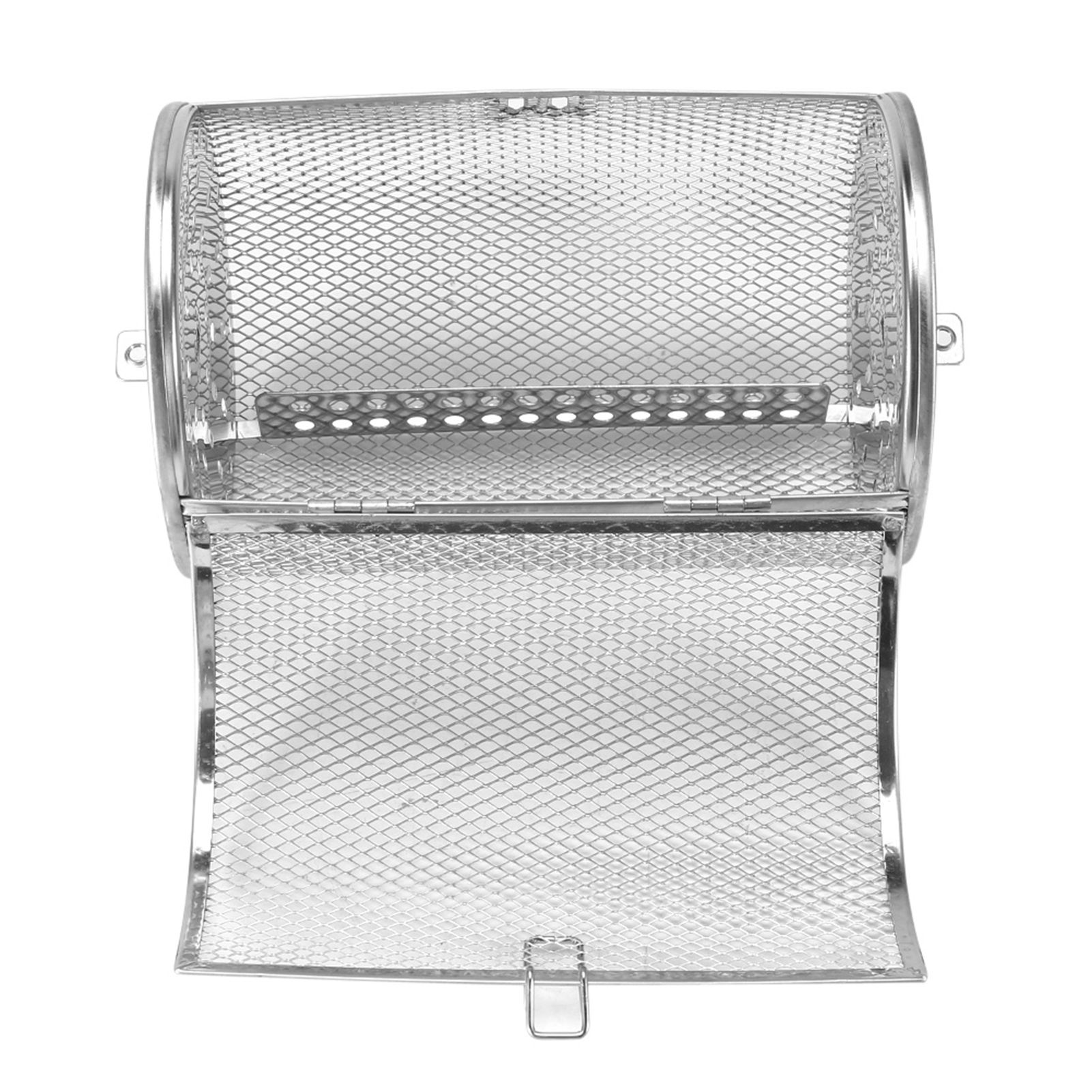 12*18cm Stainless Steel Bakeware Oven Roast Baking Rotary Nuts Beans Peanut Basket BBQ Grill โ image 2