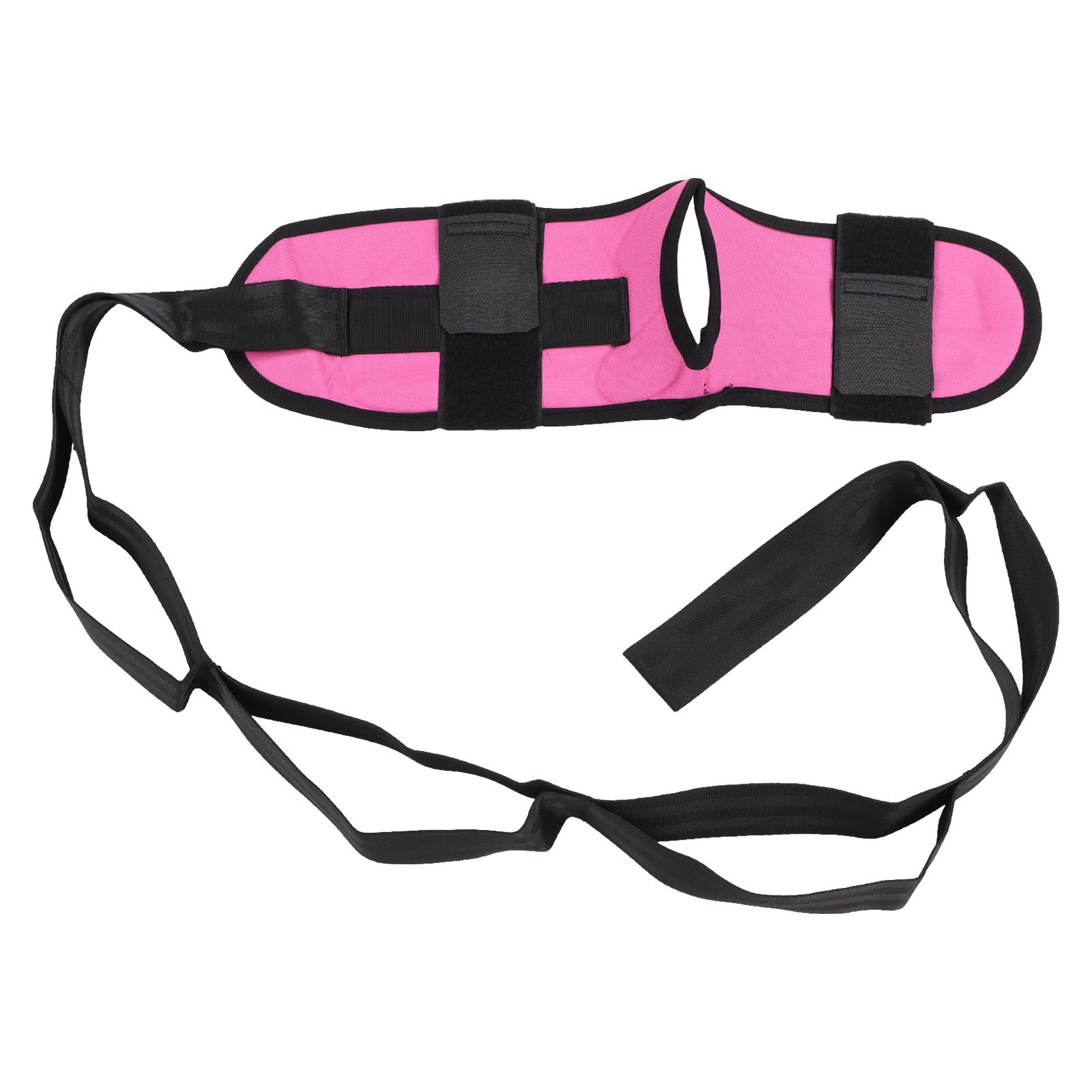 Leg Stretching Strap Muscle Relaxing High Elasticity Improve Flexibility Rehabilitation Foot Stretch Strap Rose Red — image 5