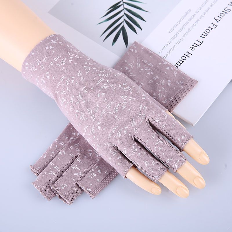 2 pcs Women Sunblock Fingerless Gloves Summer Driving Gloves Girls Non Slip UV Protection Gloves for Outdoor โ image 2