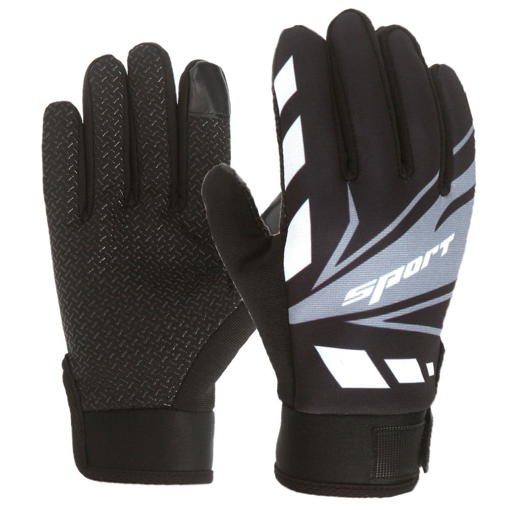 Ski Gloves Waterproof Gloves Winter Outdoor Men And Women Snow Skating Snowboarding Windproof Warm Ski Gloves Snow Gloves Winter Gloves W-Blue One Size W-Black โ image 3