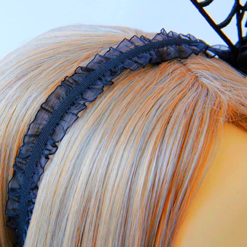 Halloween Spider Headband Spiderweb Hair Hoop Halloween Party Cosplay Masquerade Costume Accessory (Black) — image 2