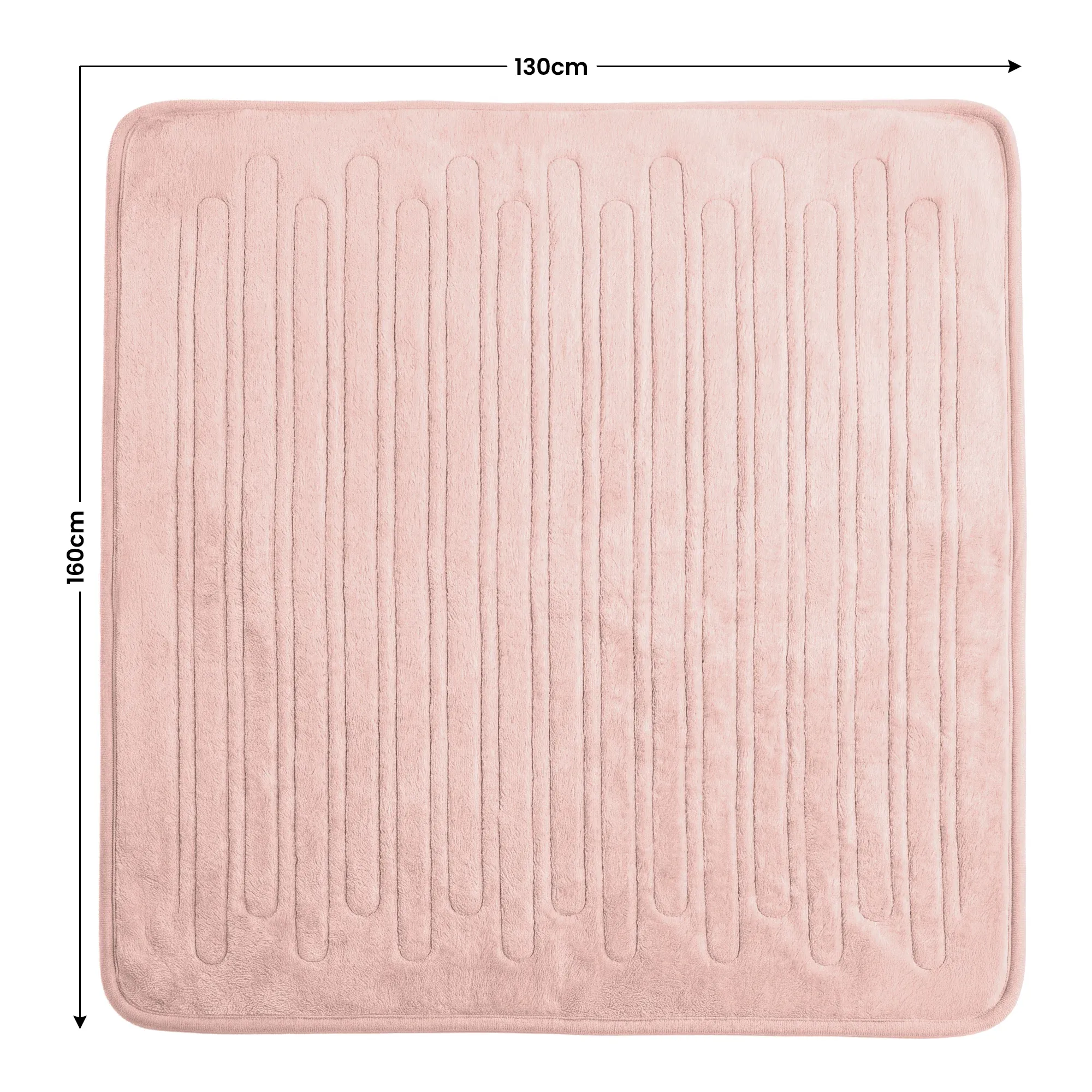 Laura Hill Electric Heated Blanket Throw Soft Coral Fleece w/ 9 Heat Settings - Pink โ image 3