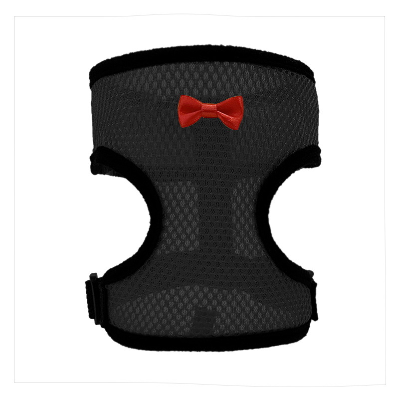 2-Pcs Black Adjustable Pet Harness with Leash – Breathable Mesh Design for Small Dogs, Cats, Chickens, Ducks & More | Anti-Escape, 360° Support