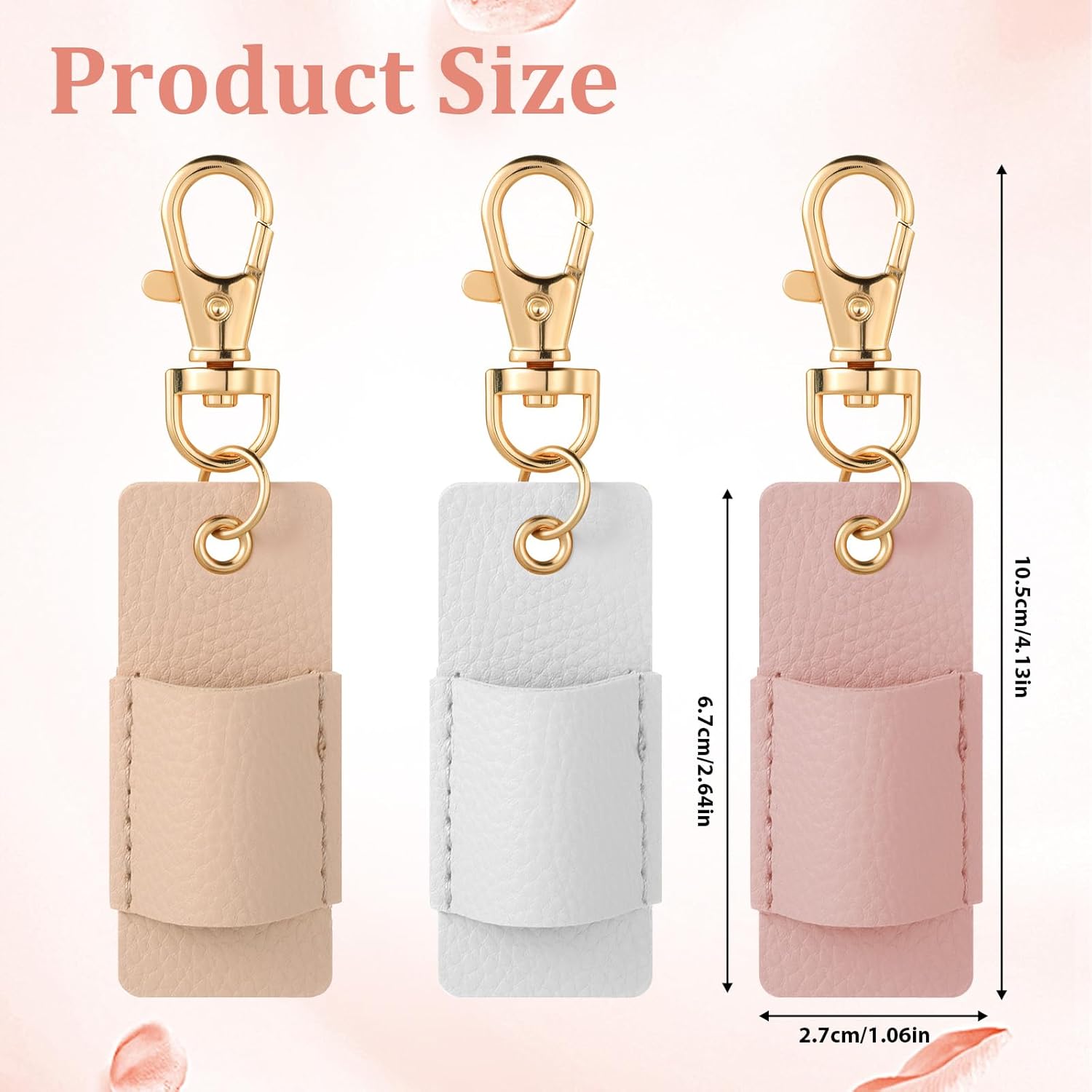 3 Pcs Pen Holder for Lanyard, Anti-Lost Neck Lanyard Pen Holder Keychain, PU Leather Retractable Pencils Clip Portable Single Pouch, Office Supplies for Badge โ image 4