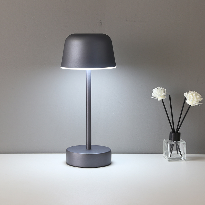 Red Modern Minimalist LED Table Lamp - Rechargeable Touch Control Desk Light โ image 4
